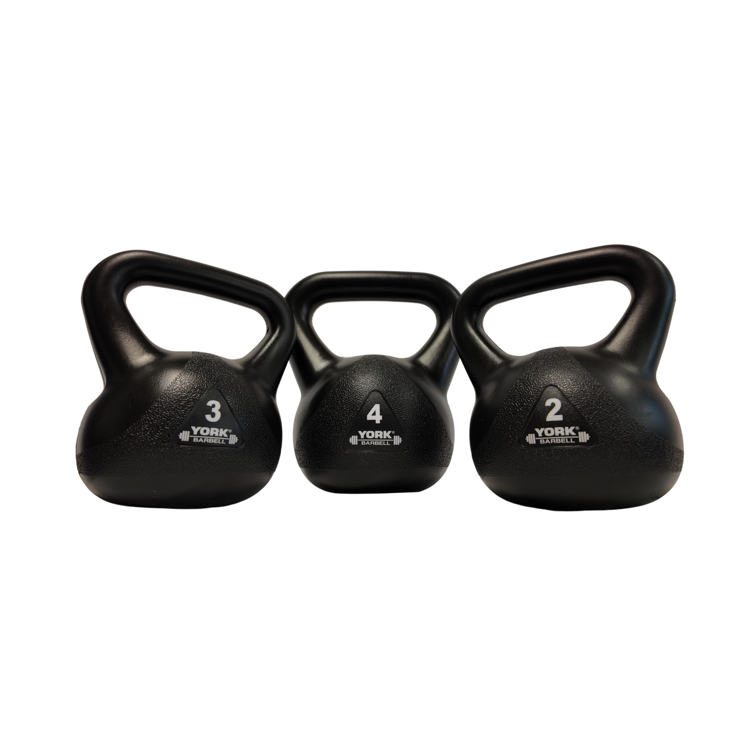 Barbell Vinyl Kettlebells - Black - 2KG-Black