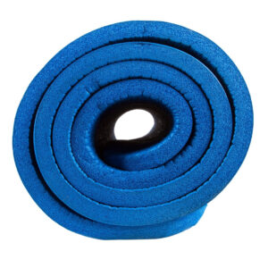Thick EVA Yoga Mat with Hanging Grommets - 100 X 60.5 CM BLUE