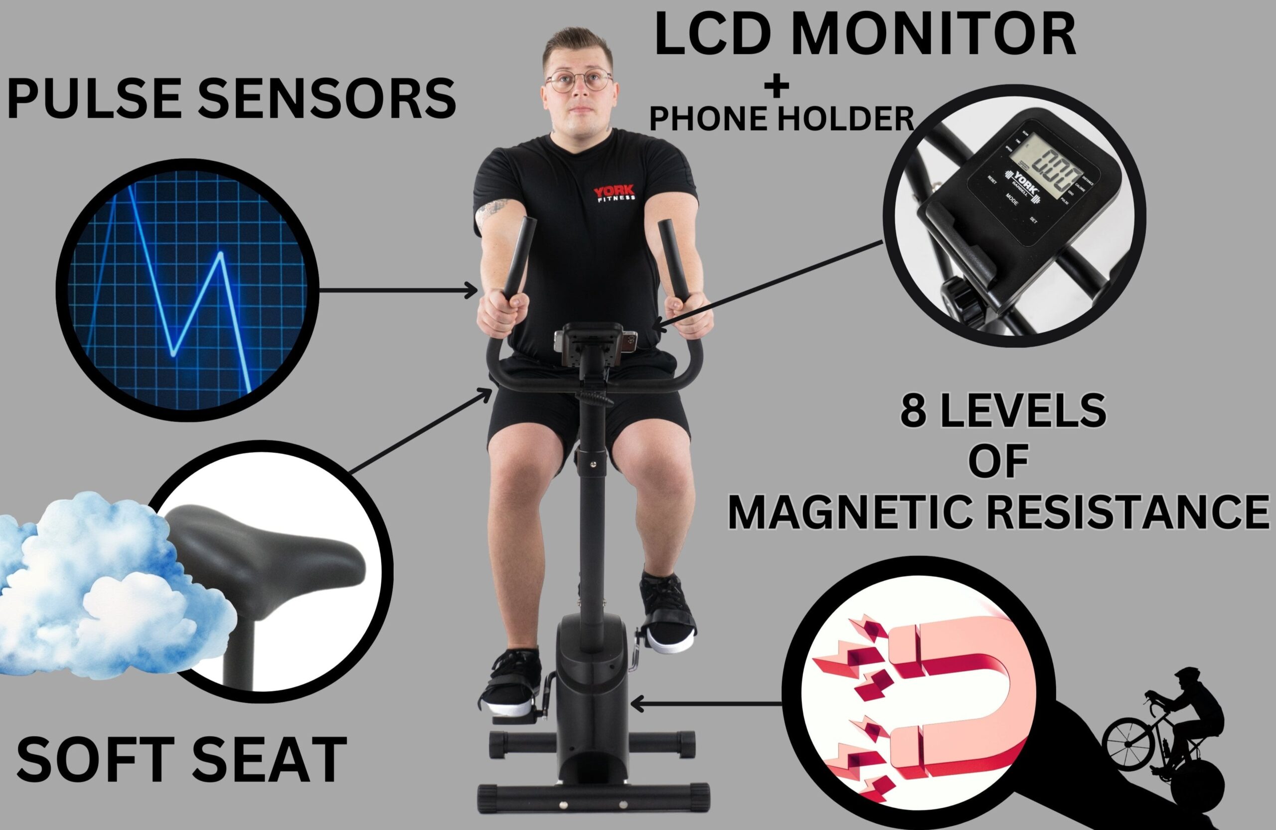 Barbell HB1 Exercise Bike - Image 9